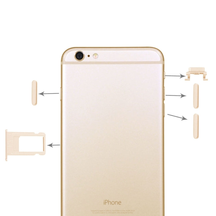 Kit 4 in 1 per iPhone 6 Plus: Vassoio SIM, Tasto Volume, Pulsante