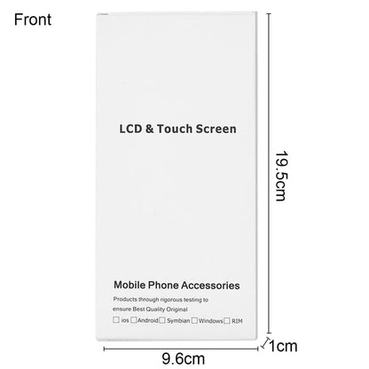 Scatola bianca da imballaggio in cartone da 50 pezzi per iPhone 6s Plus e 6 Plus Schermo LCD e digitalizzatore assemblaggio completo, Packaging Box for 6s Plus & 6 Plus