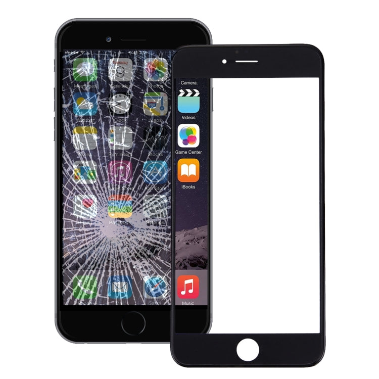 Lente esterna in vetro dello schermo anteriore con cornice della cornice dello schermo LCD anteriore e adesivo OCA otticamente trasparente per iPhone 6 Plus, For iPhone 6 Plus (Frame+OCA)