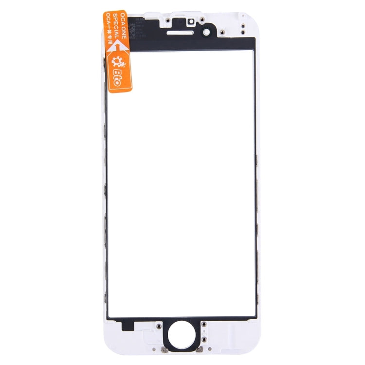 Lente esterna in vetro dello schermo anteriore con cornice della cornice dello schermo LCD anteriore e adesivo OCA otticamente trasparente per iPhone 6 Plus, For iPhone 6 Plus (Frame+OCA)