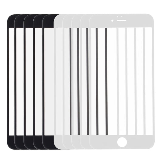 5 pezzi neri + 5 pezzi bianchi per iPhone 6s e 6, lente in vetro esterna per schermo anteriore, 5 Black 5 White for i6s - Novalix Store