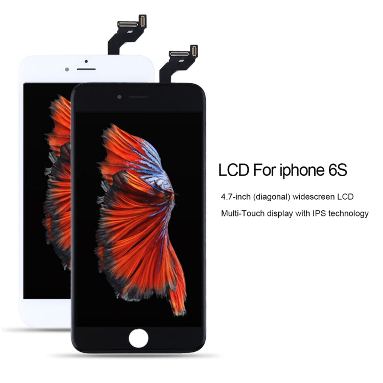 Schermo LCD e digitalizzatore assemblato completo per iPhone 6S, i6S White, i6S Black