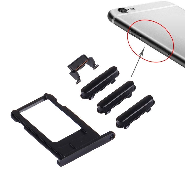 4 in 1 per iPhone 6s (vassoio scheda + tasto controllo volume + pulsante accensione + tasto vibrazione interruttore mute), For iPhone 6s - Novalix Store