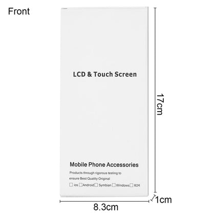 Scatola bianca da imballaggio in cartone da 50 pezzi per schermo LCD e digitalizzatore per iPhone 6s e 6 assemblaggio completo, 6s & 6 Packing Box