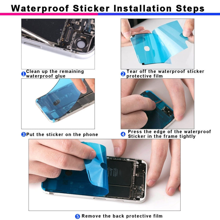 100-adesivi-impermeabili-per-cornice-lcd-iphone-7-confezione-da-100 - immagine 8
