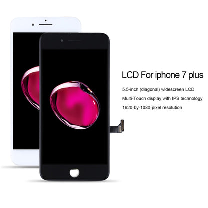 Schermo LCD e digitalizzatore assemblato completo per iPhone 7 Plus, i7 Plus White, i7 Plus Black