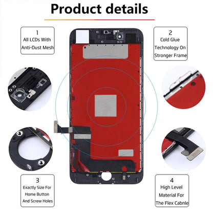 Schermo LCD e digitalizzatore assemblato completo per iPhone 7 Plus, i7 Plus White, i7 Plus Black