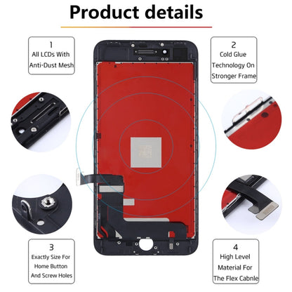 Schermo LCD e digitalizzatore completo per iPhone 8 Plus, i8 Plus Black, i8 Plus White