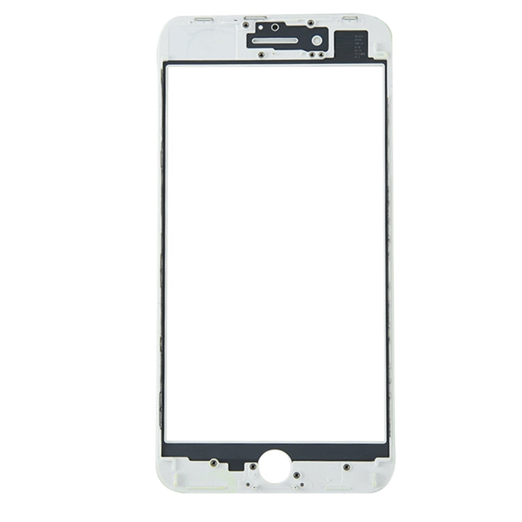 Lente esterna in vetro dello schermo anteriore con cornice della cornice dello schermo LCD anteriore e adesivo OCA otticamente trasparente per iPhone 8 Plus, For iPhone 8 Plus (Frame+OCA)
