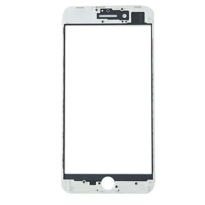Lente esterna in vetro dello schermo anteriore con cornice della cornice dello schermo LCD anteriore e adesivo OCA otticamente trasparente per iPhone 8 Plus, For iPhone 8 Plus (Frame+OCA)