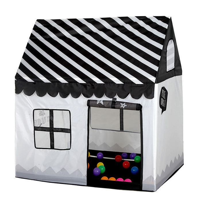 Tenda da gioco per la stampa dei bambini domestici Piccola casa da gioco con tappetino, with Mat (Black White), with Mat (Pink), with Mat (Green), with Mat (Light Pink)