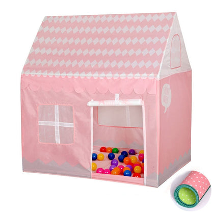 Tenda da gioco per la stampa dei bambini domestici Piccola casa da gioco con tappetino, with Mat (Black White), with Mat (Pink), with Mat (Green), with Mat (Light Pink)