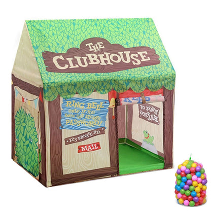 Tenda da gioco per bambini con stampa domestica Piccola casa da gioco, con 50 palline oceaniche, with 50 Ocean Balls (Black White), with 50 Ocean Balls (Pink), with 50 Ocean Balls (Green), with 50 Ocean Balls (Light Pink)