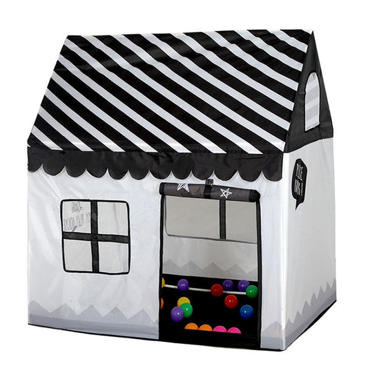 Tenda da gioco per la stampa dei bambini domestici Piccola casa da gioco, (Black White), (Pink), (Green), (Light Pink)