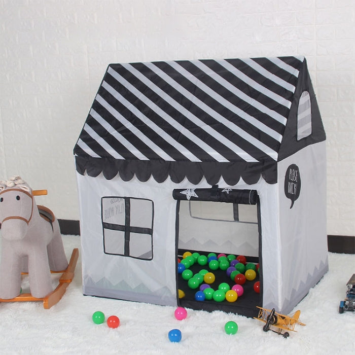 Tenda da gioco per la stampa dei bambini domestici Piccola casa da gioco, (Black White), (Pink), (Green), (Light Pink)