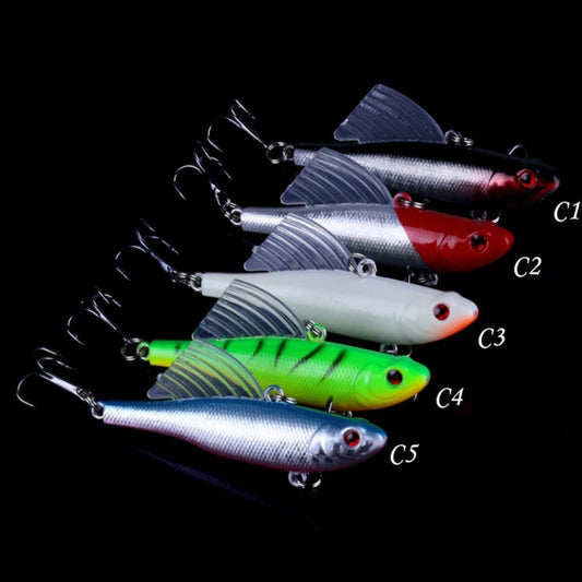 HENGJIA Esche da pesca ad affondamento rapido Esca 6,5 cm / 17,2 g Kit di esche a matita Wings VIB, PE016-X