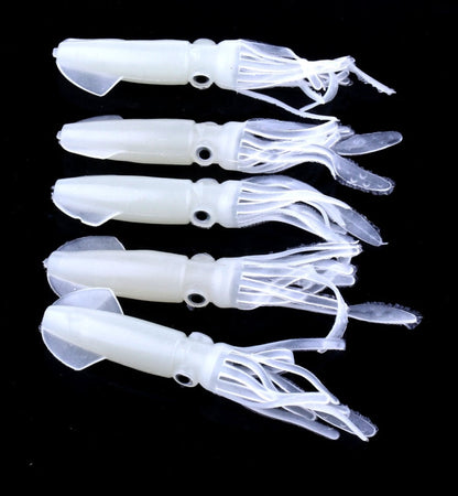 Esche Morbide HENGJIA per Pesca - 5 Pezzi di Calamari Bionici