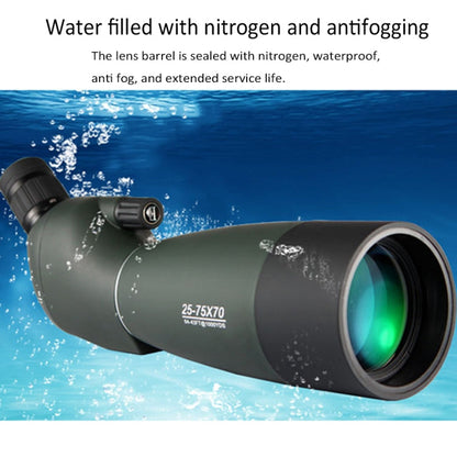 Telescopio astronomico monoculare con zoom per esterni ad alta definizione professionale Maifeng 25-75x70, 75x70