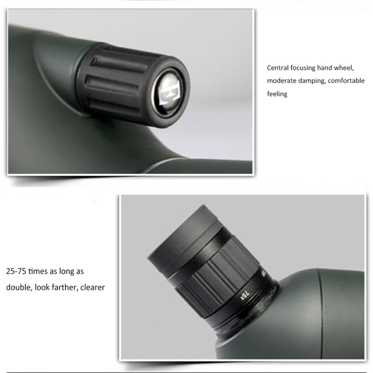 Telescopio astronomico monoculare con zoom per esterni ad alta definizione professionale Maifeng 25-75x70, 75x70
