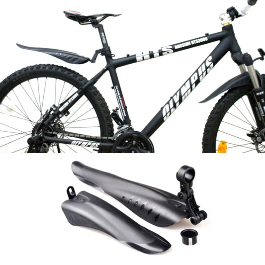 Mountain Road Adatto al ciclismo Parafango creativo Set parafanghi stile coda di rondine per bici anteriore e posteriore(Nero), Dovetail Style Fenders