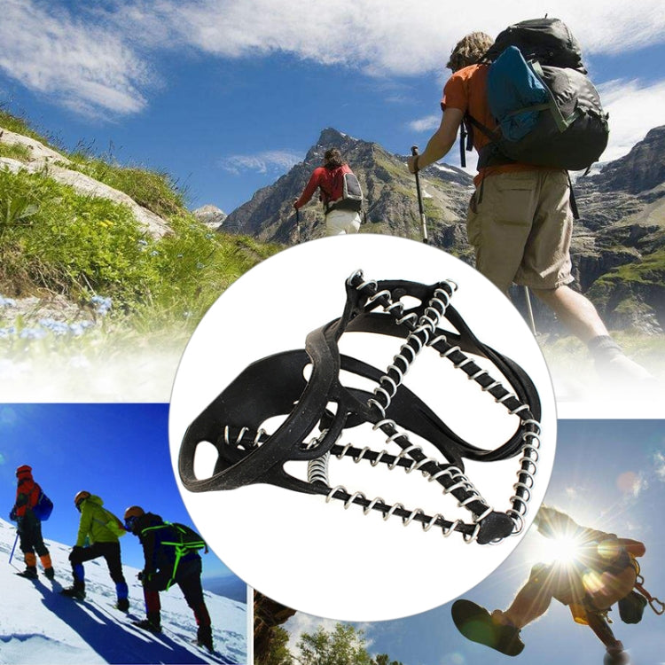 Un paio di borchie per artigli da neve da arrampicata antiscivolo semplici per ispessimento della molla all'aperto