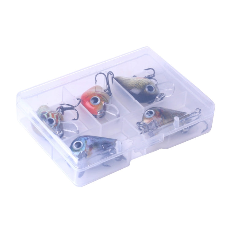Kit di 5 esche bioniche HENGJIA da 2,7 cm e 1,5 g per pesca su roccia