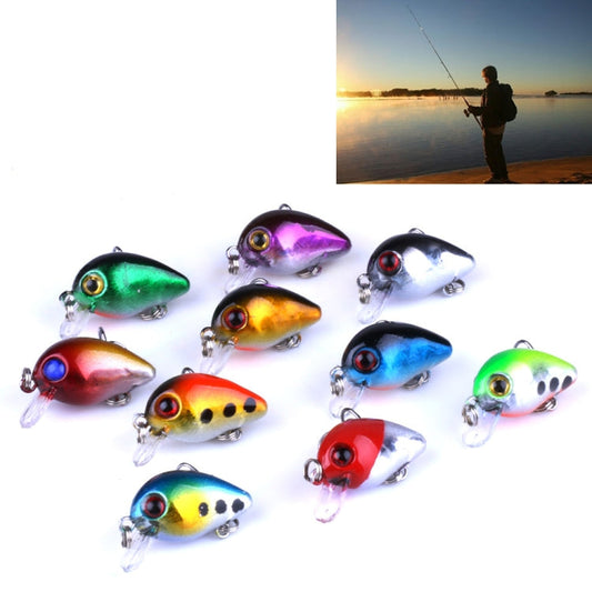 HENGJIA Kit di 10 Esche da Pesca Bioniche da 3 cm con Scatola in