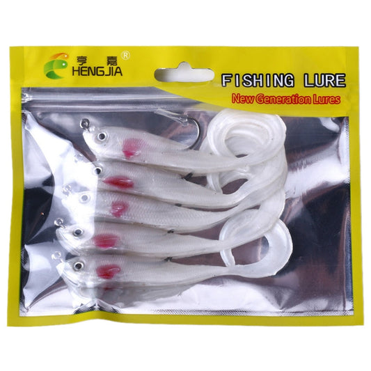 HENGJIA SO050-1 5 pezzi 11 cm/16 g Luya esca da pesca attrezzatura da pesca spigola pesce morbido con gancio, SO050-2, SO050-1, SO050-5, SO050-4