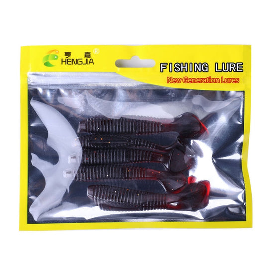 HENGJIA SO0215P 5 PZ 7,5 cm/5,5 g Coda a vite Esche artificiali per pesca morbida, SO0215P