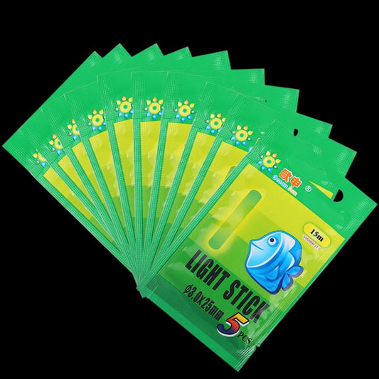 bastoncino-luminoso-da-pesca-notturno-galleggiante-ocean-sun-da-10-confezioni-visibilita-15-m-dimensioni-30-x-25-mm-visibility-15m-5pcs - immagine 1