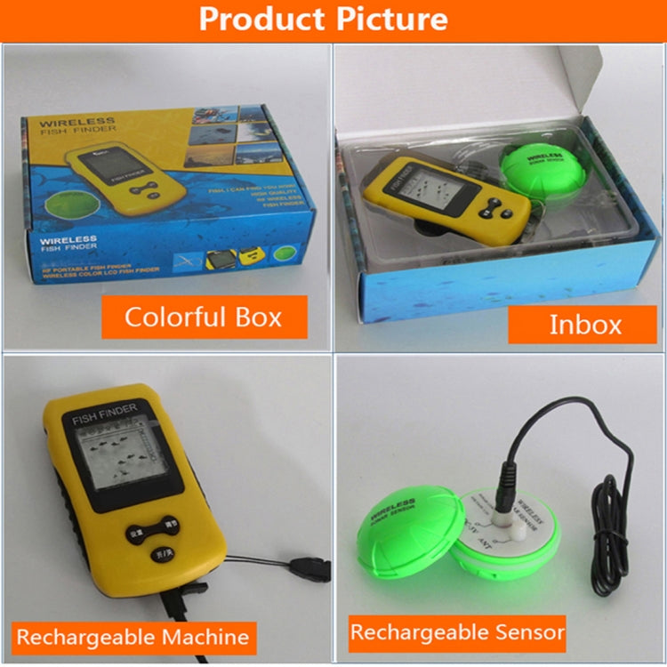 Ecoscandaglio Wireless Portatile TL86 con Schermo a Colori per Pesca