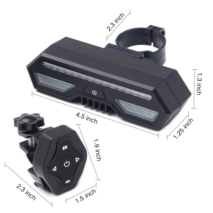 Fanale Posteriore per Bicicletta Impermeabile IPX4 con Telecomando -