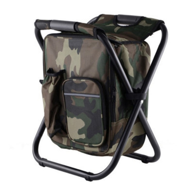 Sedia da campeggio pieghevole portatile per esterni Sedia da spiaggia per pesca leggera Sedia pieghevole in tubo di acciaio inossidabile con borsa del ghiaccio, Stainless Steel Folding Chair(Black), Stainless Steel Folding Chair(Green)