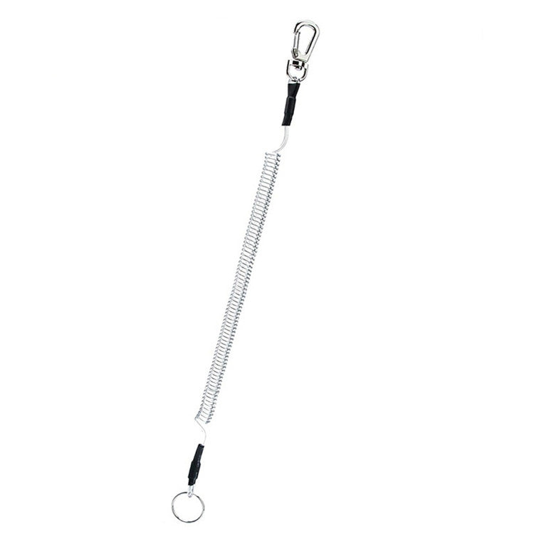 cordino-a-molla-in-tpu-anti-smarrimento-multifunzionale-per-esterni-lunghezza-32-cm-anti-lost-keychain-transparent-anti-lost-keychain-grey-anti-lost-keychain-green - immagine 3