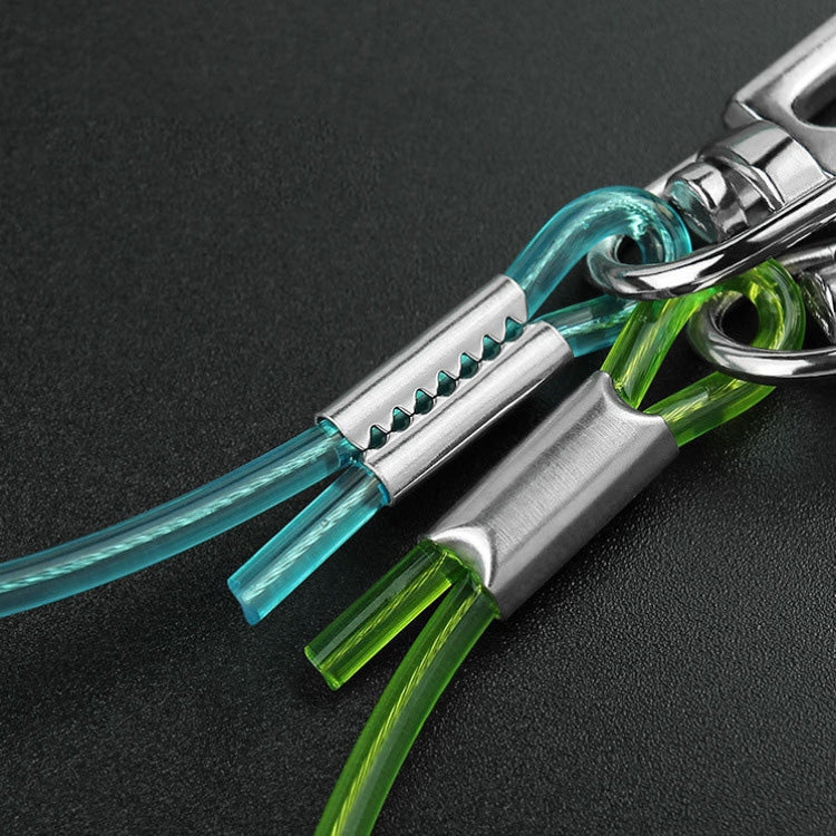 cordino-a-molla-in-tpu-anti-smarrimento-multifunzionale-per-esterni-lunghezza-32-cm-anti-lost-keychain-transparent-anti-lost-keychain-grey-anti-lost-keychain-green - immagine 5