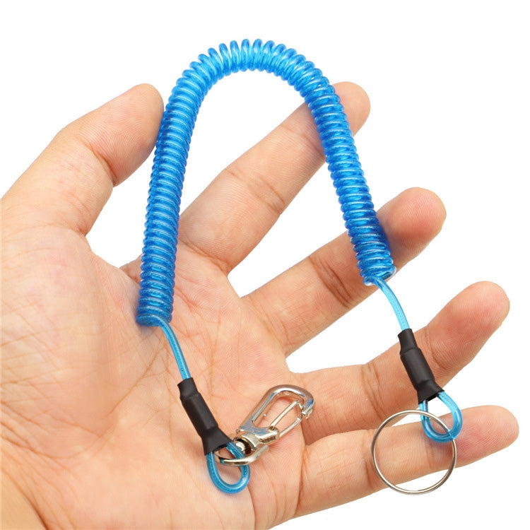 cordino-a-molla-in-tpu-anti-smarrimento-multifunzionale-per-esterni-lunghezza-32-cm-anti-lost-keychain-transparent-anti-lost-keychain-grey-anti-lost-keychain-green - immagine 8