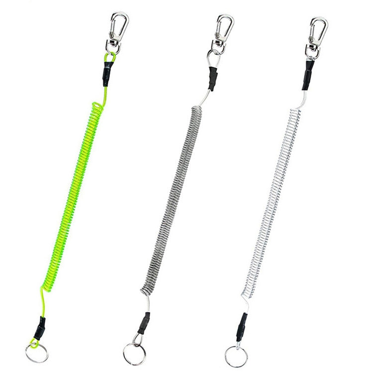 cordino-a-molla-in-tpu-anti-smarrimento-multifunzionale-per-esterni-lunghezza-32-cm-anti-lost-keychain-transparent-anti-lost-keychain-grey-anti-lost-keychain-green - immagine 2
