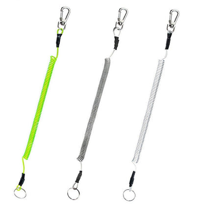 cordino-a-molla-in-tpu-anti-smarrimento-multifunzionale-per-esterni-lunghezza-32-cm-anti-lost-keychain-transparent-anti-lost-keychain-grey-anti-lost-keychain-green - immagine 2