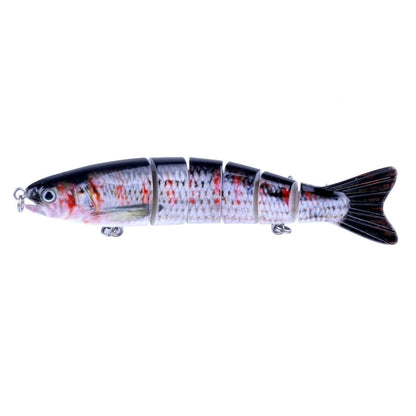 HENGJIA JM026 6# 12,7 cm 22 g Esche artificiali in plastica multi-sezione con esche artificiali con amo triplo, consegna colore casuale, JM026 6# 12.7cm