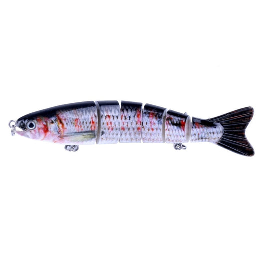 HENGJIA JM026 6# 12,7 cm 22 g Esche artificiali in plastica multi-sezione con esche artificiali con amo triplo, consegna colore casuale, JM026 6# 12.7cm