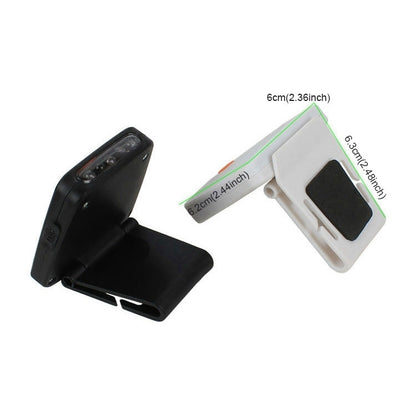 Lampada frontale da pesca con sensore a infrarossi portatile, ricaricabile a LED, con clip, per pesca, campeggio, escursionismo
