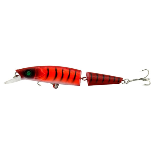HENGJIA JM007-X 14 cm 20,2 g 2 sezioni esche rigide in plastica esche da pesca artificiali con gancio triplo, consegna colore casuale, JM007-X 14cm