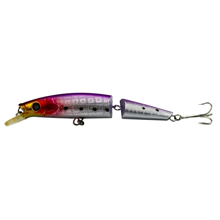 HENGJIA JM007-X 14 cm 20,2 g 2 sezioni esche rigide in plastica esche da pesca artificiali con gancio triplo, consegna colore casuale, JM007-X 14cm