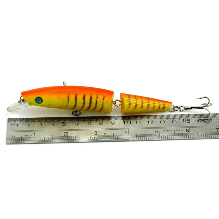 HENGJIA JM007-X 14 cm 20,2 g 2 sezioni esche rigide in plastica esche da pesca artificiali con gancio triplo, consegna colore casuale, JM007-X 14cm