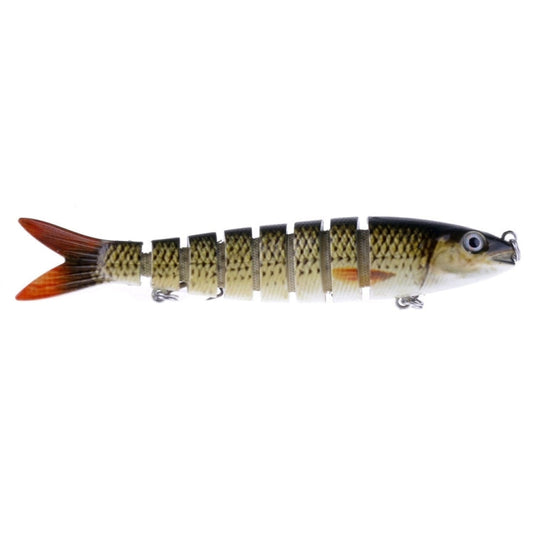 HENGJIA JM024-X 6# 13,6 cm 18,7 g Esche artificiali in plastica multi-sezione con esche artificiali con amo triplo, consegna colore casuale, JM024-X 6# 13.6cm
