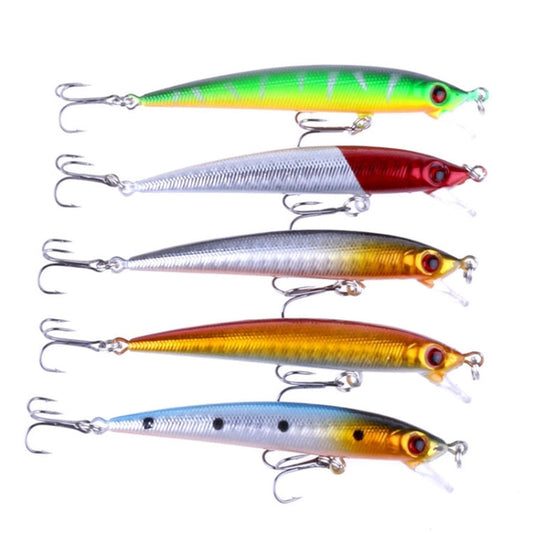 HENGJIA Set di 5 Esche Rigide in Plastica per Pesca - 8,5 cm