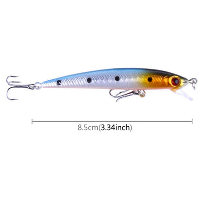 HENGJIA Set di 5 Esche Rigide in Plastica per Pesca - 8,5 cm