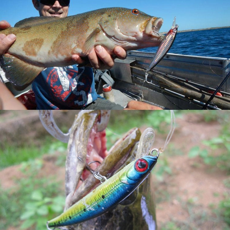 HENGJIA Set di 5 Esche Rigide in Plastica per Pesca - 8,5 cm