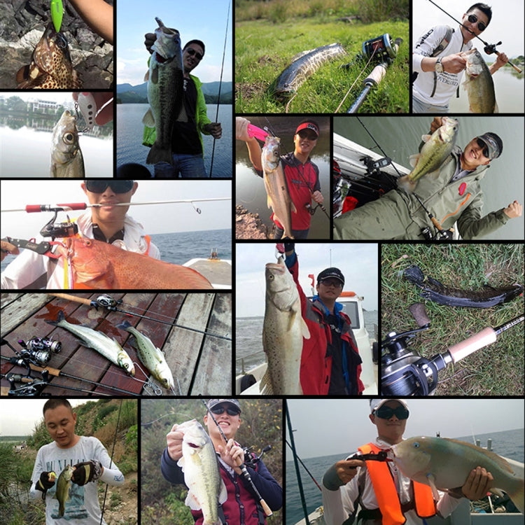 HENGJIA Set di 5 Esche Rigide in Plastica per Pesca - 8,5 cm