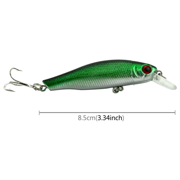 HENGJIA 6 PZ 8,5 cm 8,9 g Minnow Esche rigide in plastica Set di esche da pesca Esche per attrezzatura da pesca, 6 PCS 8.5cm 8.9g